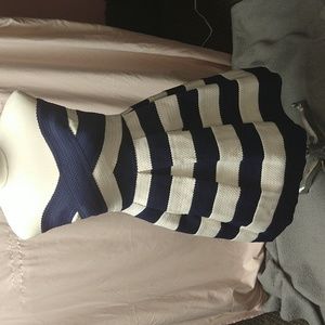 Women's blue and white bcbgmaxazria size medium dress